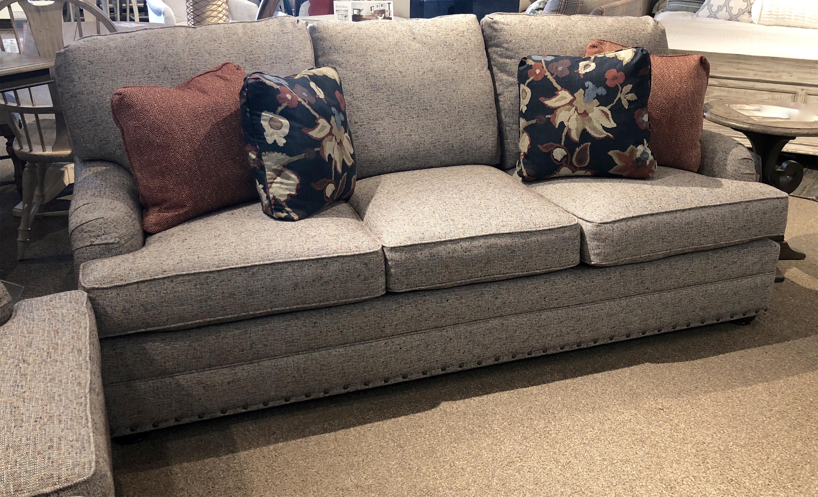 Sofa with Nail Head Trim